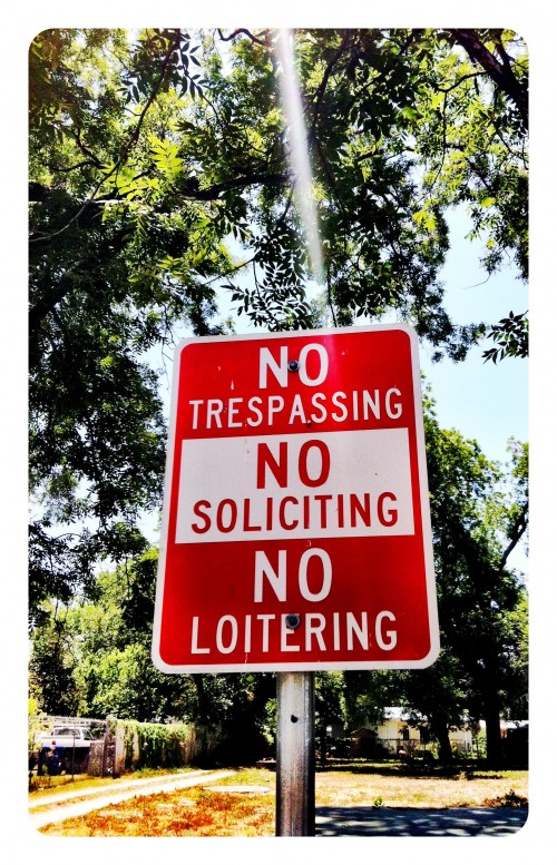 No Trespassing