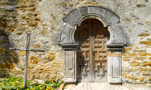 Mission Espada Door