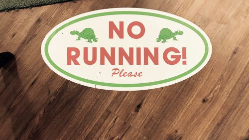 No Running