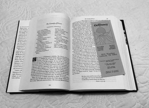 Comedy of Errors with Bookmark