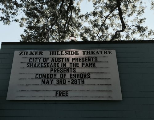 Comedy of Errors marquee