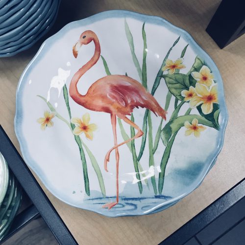 Pink Flamingo Plate