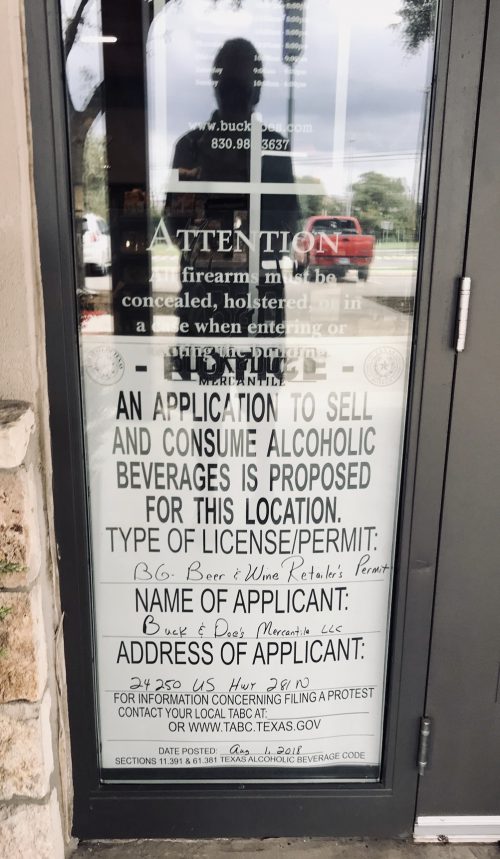 Liquor License Application